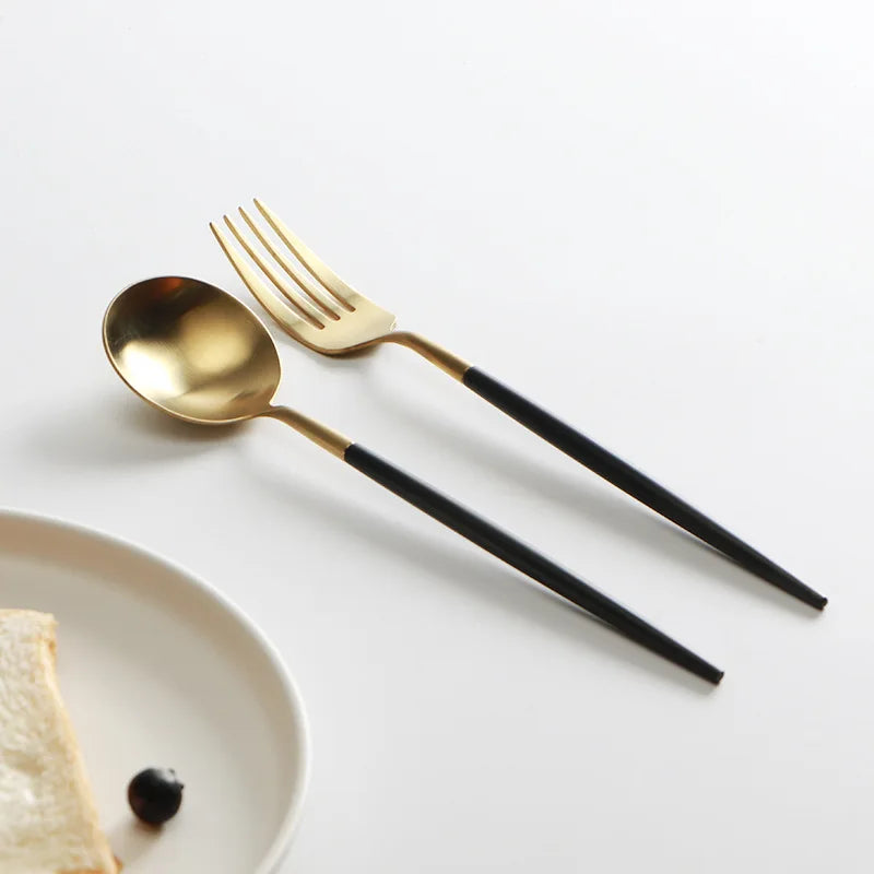 Wholesale Gold Cutlery Colorful Stainless Steel Cutlery