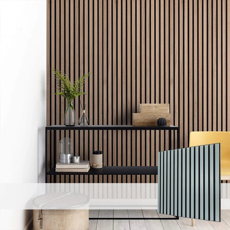 MUMU3d Wooden Acoustic Panel Polyester Fiber Fire Retardant Interior Modern Design Acoustic Panel