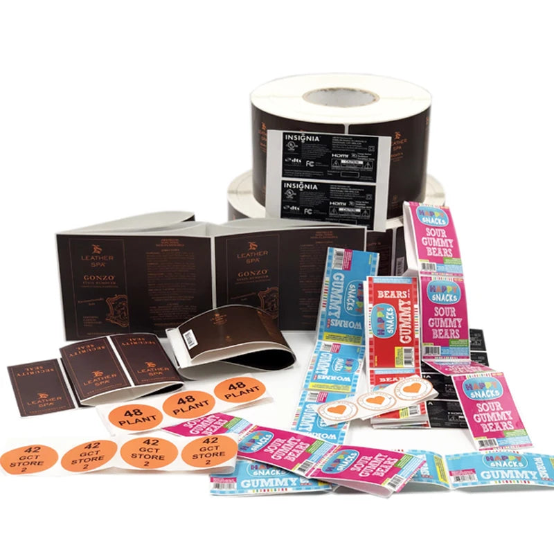 Custom Print Logo Adhesive Waterproof Cardboard Cough Syrup Packaging Label Waterproof Sticker