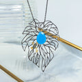 C8356 Abiding Popular Design Pear Large Natural Calcedony Leaf Frog Womens Custom Jewelry 925 Sterling Silver Necklace Pendant