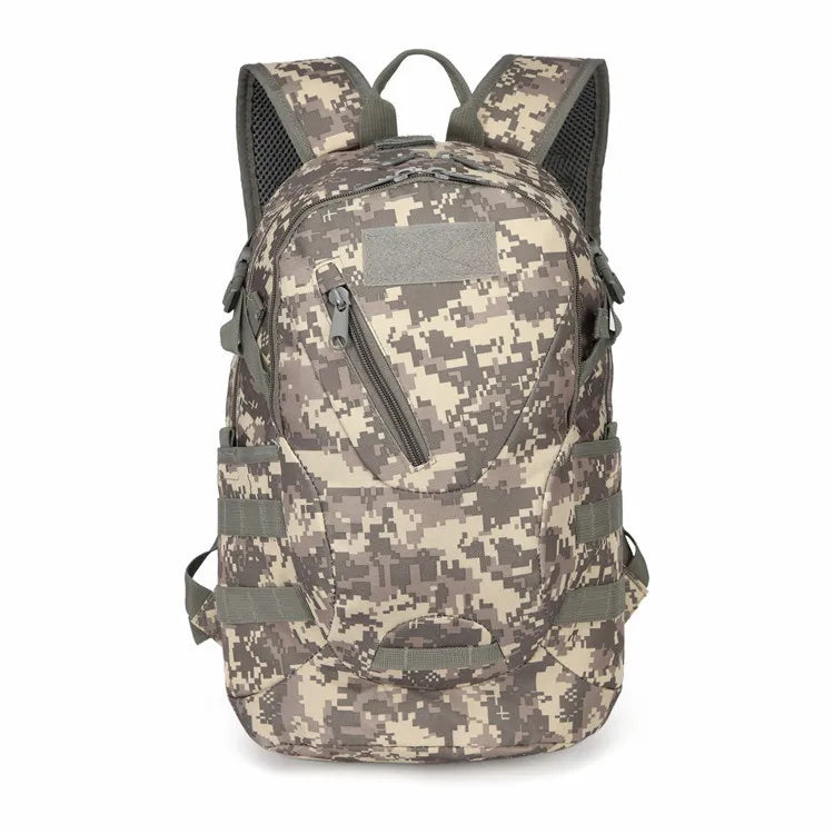 20L Tactical Backpack with Internal Frame Portable and Waterproof for Outdoor Hiking Travel Cycling-Camouflage Molle Design