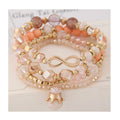 Hot Mix and Match Personality 8-Shaped Crystal Bracelets Fashion Beaded Bracelet Pendant Jewelry