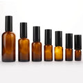 Crimp Single Gourd Amber 5ml-100ml Empty Pump Sprayer Perfume Oil Glass Bottle Lid with Screen Printing OEM/ODM Available