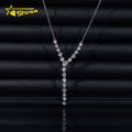 GRA Certificated Elegant Women Fancy Cut Moissanite Pendant Necklace Custom 925 Silver Fashion Pendant Necklaces Jewelry