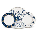 Hot Selling Blue Porcelain Bone China Dinner Plates Set Chinese Ceramic Tableware With Cup Saucer for Banquet and Hone Decor