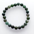 8mm Natural Moss Agate Gemstone Bead Bracelet Stretchy Chakra Healing Crystal Bracelet for Anniversaries