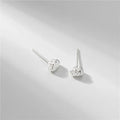925 Sterling Silver Irregular Designer Earrings Minimalist Melted Shape Statement Earrings Fashion Jewelry Earrings Women