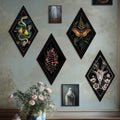 Wholesale Dark Gothic Raven Castle Wooden Wall Art Rose Skull Snake Bedroom Living Room Decor