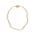 Freshwater Pearl Bead Chain Gold Spring Buckle Charms Choker Necklace Stainless Steel Pearl Jewelry