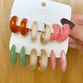 VKME Trendy Resin Circle Hoop Earrings Set for Women Gold Color Acrylic Pearl butterfly Knot Pendant Earring Jewelry