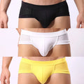 2024 Custom DesignMen Ice Silk Cooling Mesh Boxer Shorts Underwear Large Size Panties Men Breathable Boxers