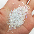 2-3mm Multicolors Hollow Glass Metallized Beads Crushed Glass Flakes 3D Nail Art Craft Supplies Loose Gemstones Diy Beads