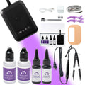 2026 INICE UV Light Hair Extension Kit V Light LED Machine Invisible Fast Hair Extensions Tool Set for Salon & Wholesale