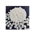 100Pcs Christmas Resin White Glitter Flatback Snowflake Cabochon Slime Charms for Phone Case Hairbow Accessories Decor Craft