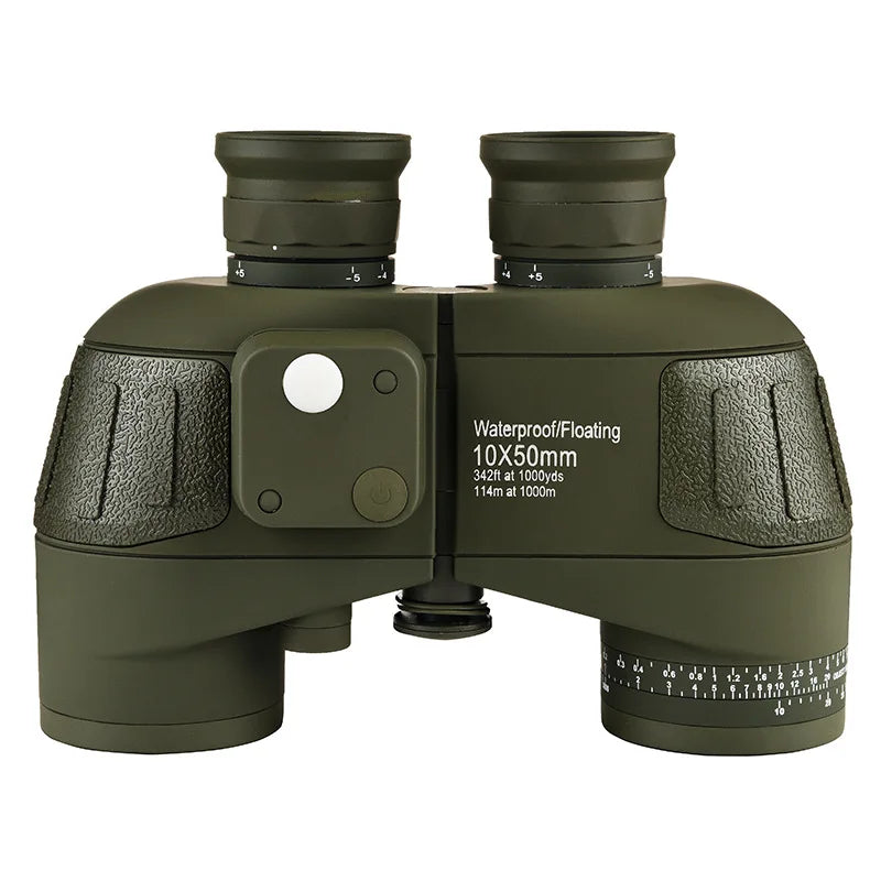 High Power Waterproof 10X50 With Compass Low Light Night Vision Rangefinder Binocular