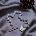 Top Fashion Vintage Butterfly Pearl OT Bracelet Luxury Simple Gold Plated Butterfly Bead Bracelet for Lover