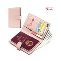 RFID Ultra-thin Passport Multifunctional Leather Wallet for Women