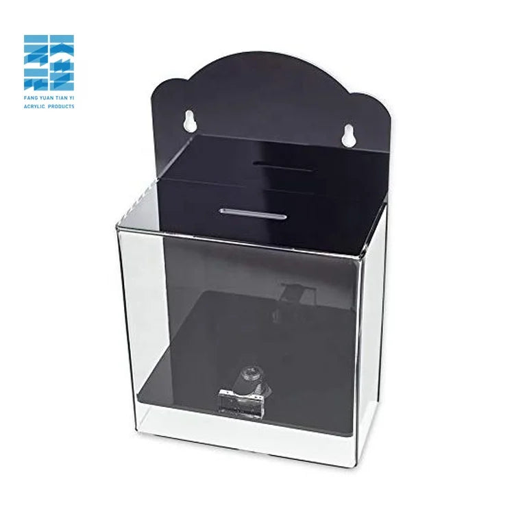Manufacturer Factory Supplier OEM Acrylic Box with Lock Acrylic Ballot Box  Wholesale Acrylic Boxes