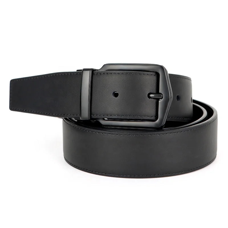 Hot Sale Men Pin Buckle Belt with Customizable logo Men Genuine Leather Belt Casual Fashion Genuine Leather Belt