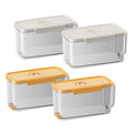 Custom clear Airtight Dry Food Dispenser Plastic Food Storage Bin Grain Dispenser Pantry Storage Containers for Rice Coffee Bean