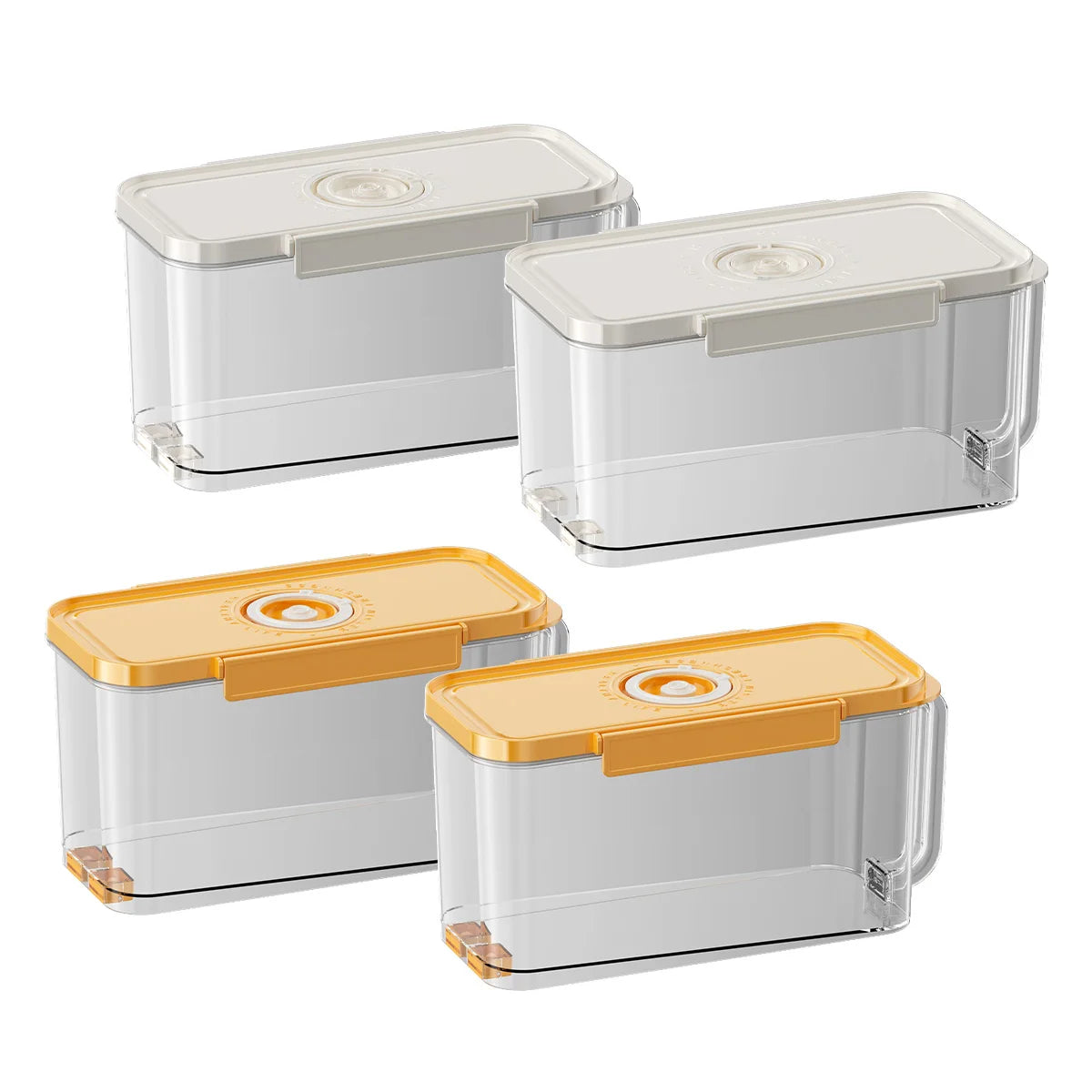 Custom clear Airtight Dry Food Dispenser Plastic Food Storage Bin Grain Dispenser Pantry Storage Containers for Rice Coffee Bean