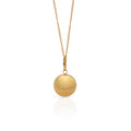 Chris April in Stock Fashion Jewelry PVD Gold Plated 316l Stainless Steel Thick-plated Solid Ball Pendant Necklace