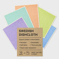 Custom Printed Absorbent Swedish Dishcloth Reusable Household Kitchen Dish Cloth Thick Cleaning Sponge Pads