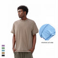 High Quality Reverse Cut Sew Fashion Tshirt Custom 100% Cotton Wash Vintage Streetwear T-shirt