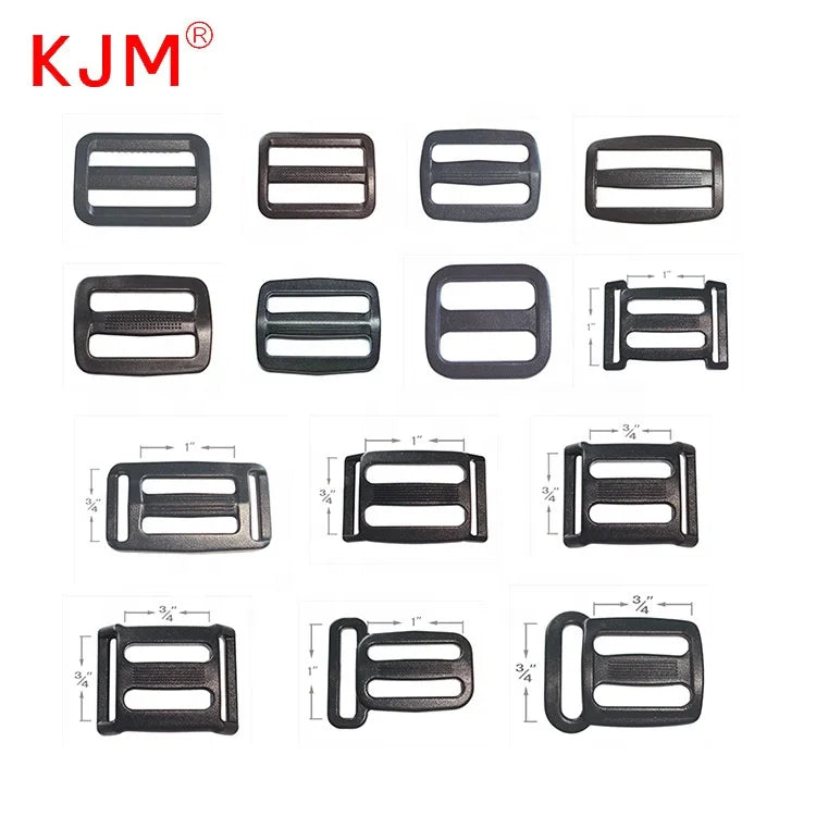 KJM 3Way Backpack Shoulder Strap Adjustable Durable Tri Glide Slide Buckles