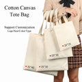 Eco-Friendly Custom Printed Cotton Handle Folding Canvas Tote Bags for Women Wholesale Personalized Shopping Bags MegaBDM