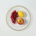 Gold clear Acrylic Charger Plate European Style Decoration Plastic Round Dinner Charger Tabletop Decor