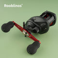 [Germany Stock] Rooblinos AC2000 Baitcasting Reel 7.2:1 Gear Ratio Left Hand Nylon & Aluminum for Stream Lake & River Fishing