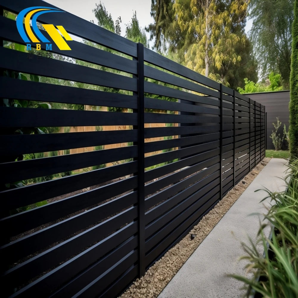 Customizable DIY Garden Privacy Aluminum Fence Panels Outdoor Aluminum Fencing for House Use Decorative Metal Alu Material