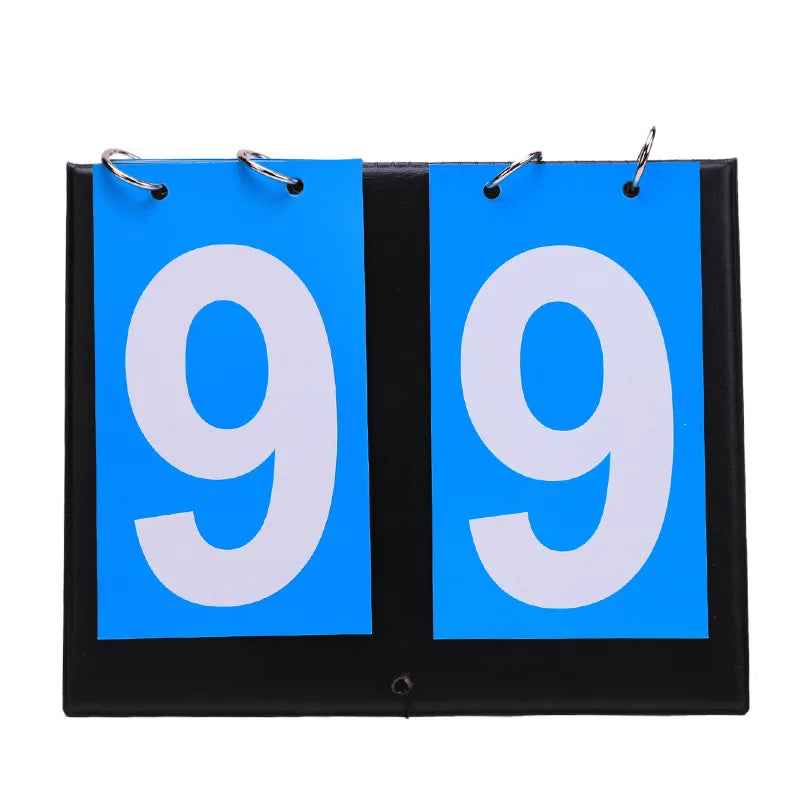 Wholesale MUDA Model 23-08 Portable 2-Digit PVC & PU Mini Baseball Scoreboard Printed Logo Stand-Up Outdoor Beach Training