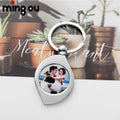 New Arrival Cheap Price Large DIY Photo Keychain Souvenir Gifts  Metal Sublimation Blank Keychain