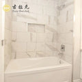 Luxury White Marble Tile Calacatta Marble White Stone 3*12'' Subway Tiles