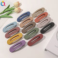 QIYUE Frosted Color Hairpin Side Large Face Wash Word Clip Net Red Bangs Hairpin Duckbill Clip Headdress