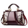 Women Bag Rohorse PU Leather Embroidery Top-handle Handbags Luxury Shoulder Bags Female Bags for Women
