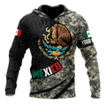 Fitspi Mexico Print Hoodies Men Mexican Flag Pattern Sweatshirts Autumn Fashion Personalized Name Tops Oversized Clothes