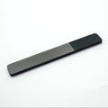 FOCSTAR Customize LOGO Black Nano Glass Straight Luxury Nail Shiner Crystal Nail File Buffer Polisher Protective Case (BT5049)