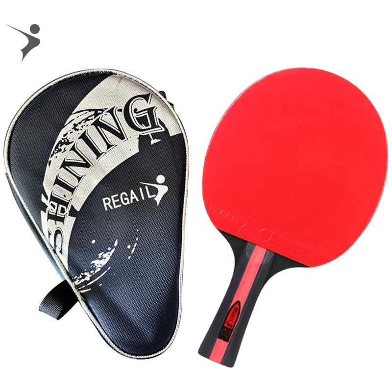 2023 Factory Hot Sale Professional 3 Star Red/blue/yellow/grenn Table Tennis Racket  Black Poplar Wood  Welcome Customs Racket
