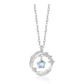 New Versatile Simple Trend Niche Design Clavicle Chain Magic Color Feather Stone Necklace for Men and Women Wholesale