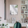 Mirror Stickers Stripe Self Adhesive Reflective Rectangle Large Acrylic Mirror Decor Wall Sticker