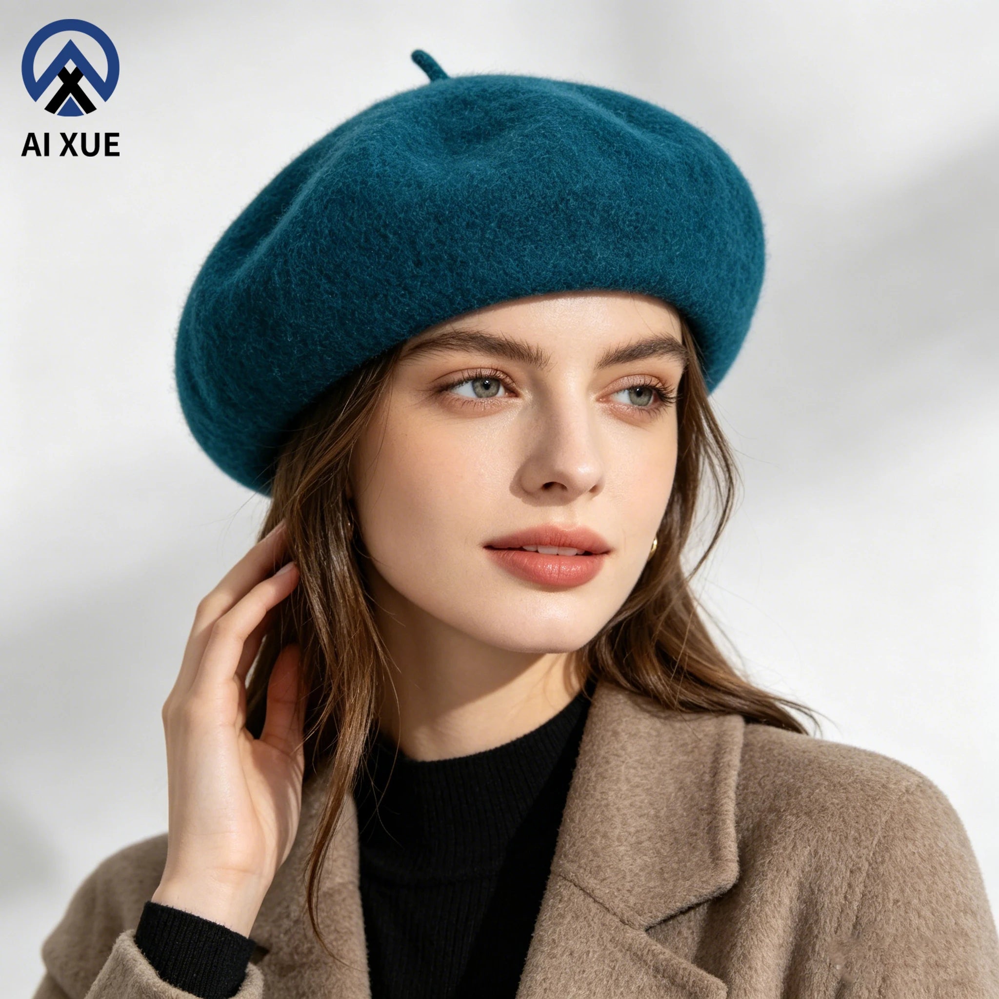 16 Years Hat Factory Custom 100% Wool Women Beret Cap Solid Color New Style Outdoor Low MOQ for Wholesale Retail