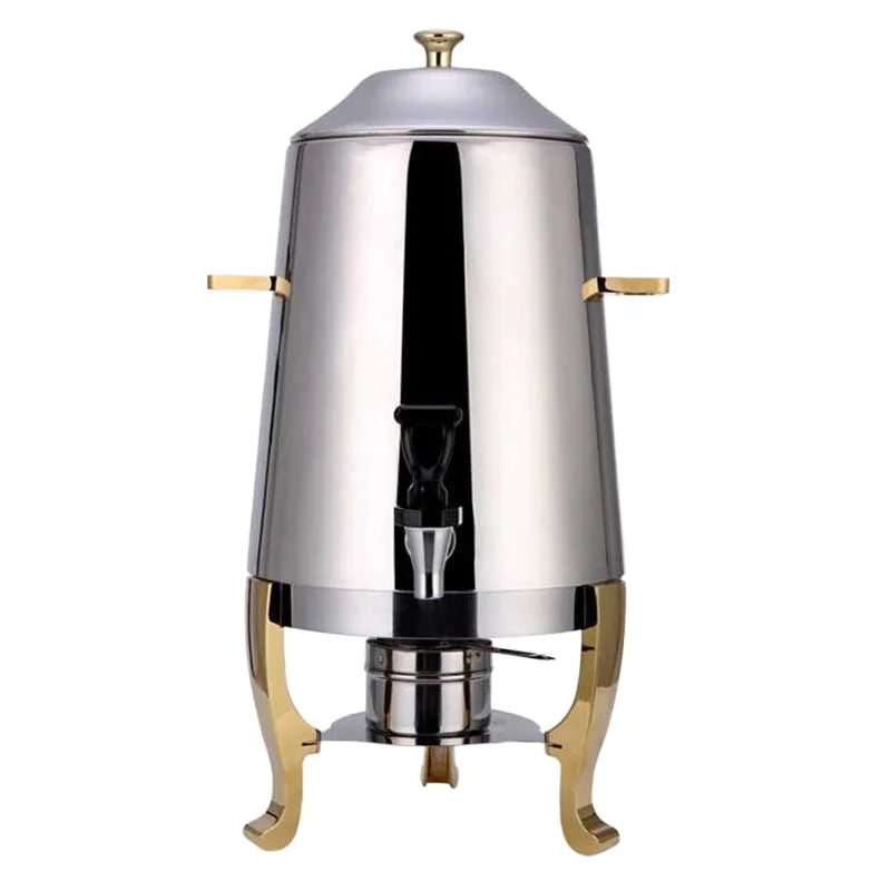 Stainless Steel Buffet Server Waring Commercial Restaurant Material Gold Color 13 Liter Catering Coffee Tea Urn