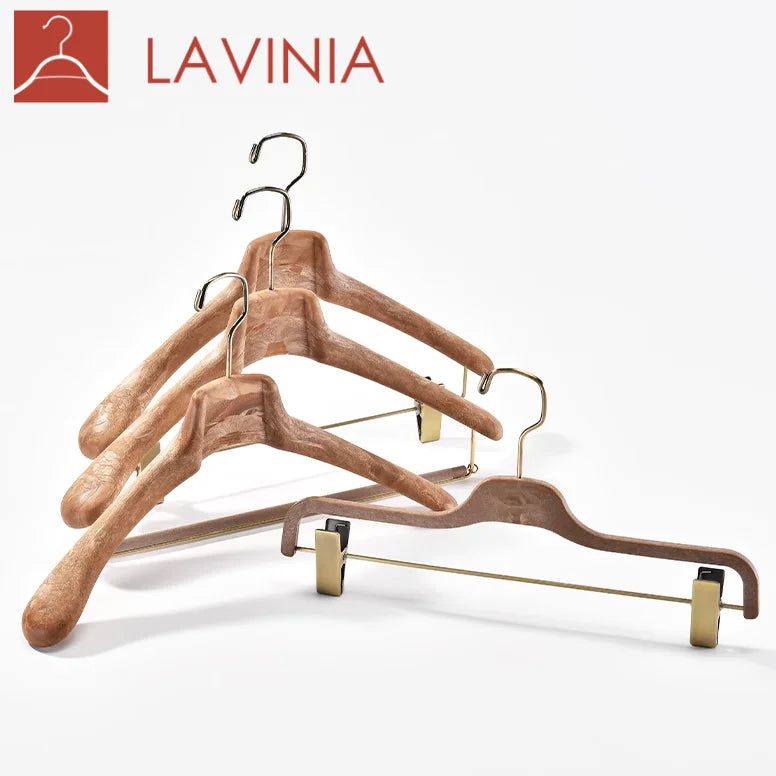 Lavinia Resin Hangers Coat Hangers Plastic Gold Hanger Luxury Clothes Plastic