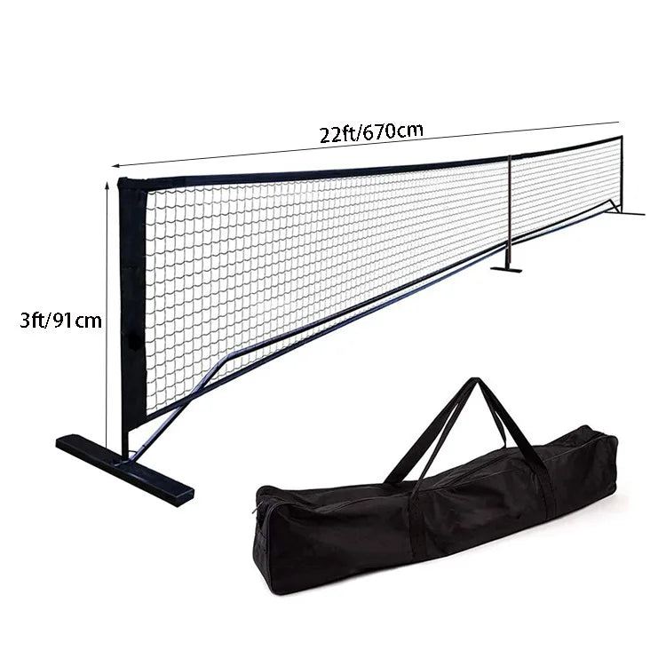 Portable Pickleball Frame with Net Professional Pickle Ball Game Net System with Carrying Bag Metal Stand Tennis Nets