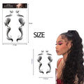 Popular Waterproof Hair Fringe Edge Tattoo Stickers Novelty Wig Natural Fashion Look Beauty DIY Hair Curler for Women