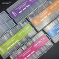 240Pcs Box No Trace Clear Straight Square Nail Tips 12 Sizes Extra Long Stiletto Coffin Gel X Nail Tips Full Cover