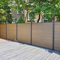 Easily-assembled Tall DIY Deck Garden Wpc Indoor Panels Fence Wall Panel Outdoor Wpc Privacy Fence Security Fence Super Markets